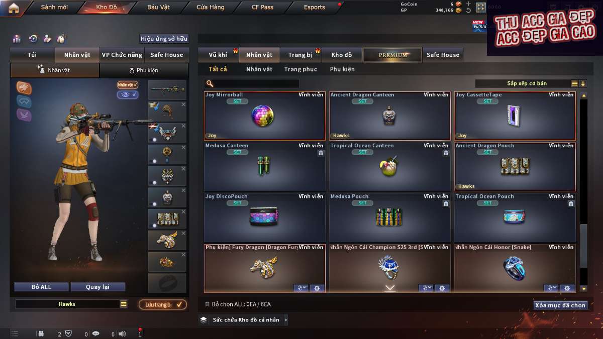 shop acc cf uy tin gia re